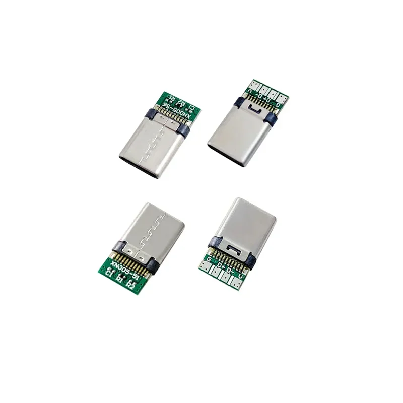 5/10Pcs 유형 C USB 3.1 24 핀 수 플러그 용접 커넥터 어댑터 (하우징 충전 플러그 포함) 데이터 케이블 액세서리 수리