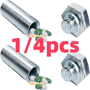1/4PCS Creative Bolt Container Hidden Safe Nut And Screw Secret Security Storage Box Hide Storage Stash Jars Diversion Container 1