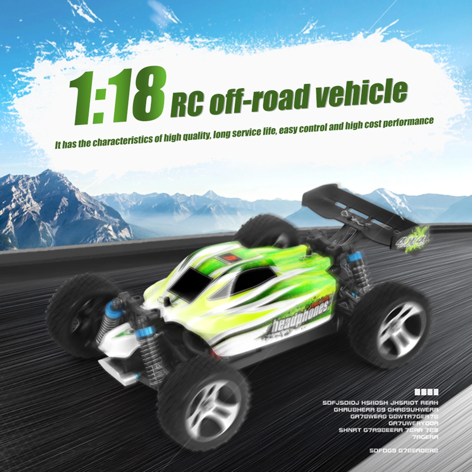 WLtoys A959-B 1/18 Масштаб 2 4 ГГц Радиоуправляемый автомобиль 4WD 70 км/ч внедорожник