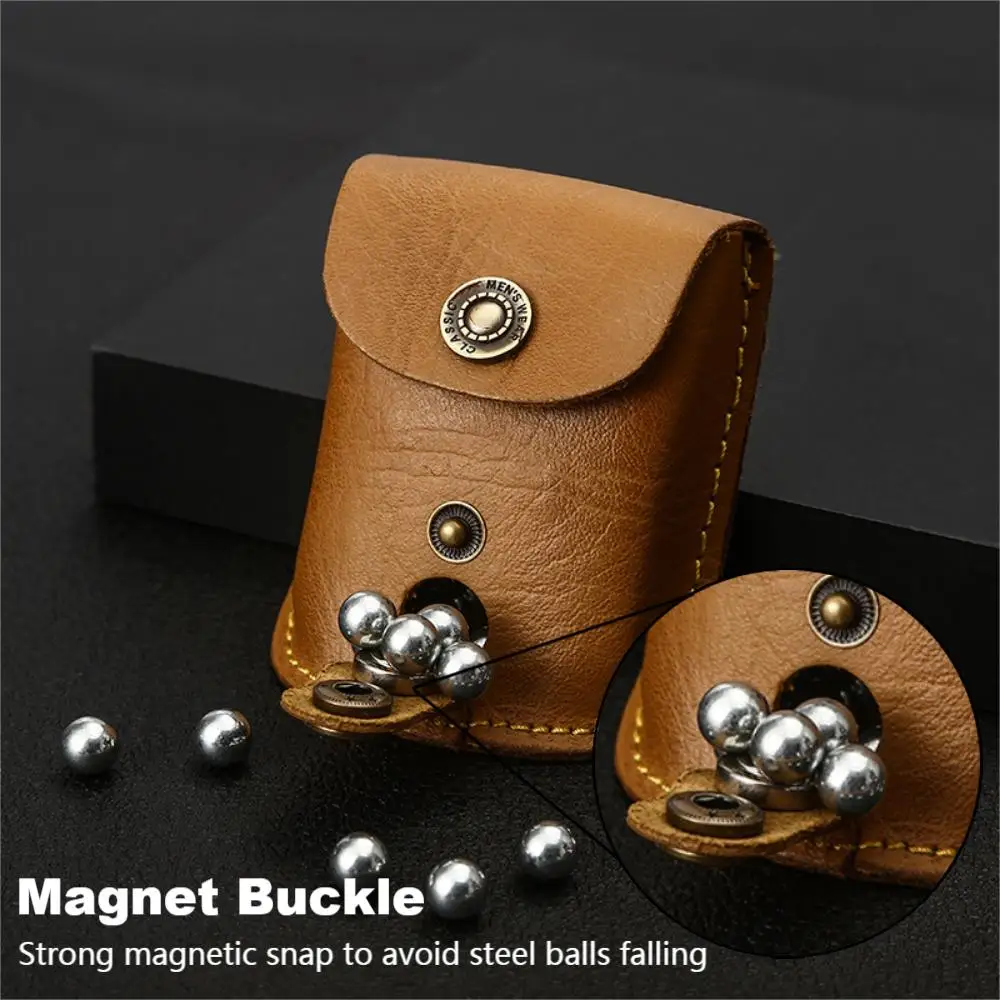 GUGULUZA Leather Slingshot Bag Ammo Pouch for Outdoor Catapult Steel Ball Games ammo pouch,ammunition bag