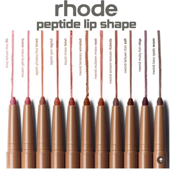 RhodeSkin Peptide Lip Shape Pen: Matita Labbra a Lunga Durata, Tinta Labbra, Rossetto, Fard in Polvere, Gloss, Matita Contorno Labbra