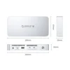 ORICO Thunderbolt 4 Docking Station Type C to HDMI-Compatible Adapter 8K@30Hz USB 3.2 Gen2 HUB Splitter for MacBook 6