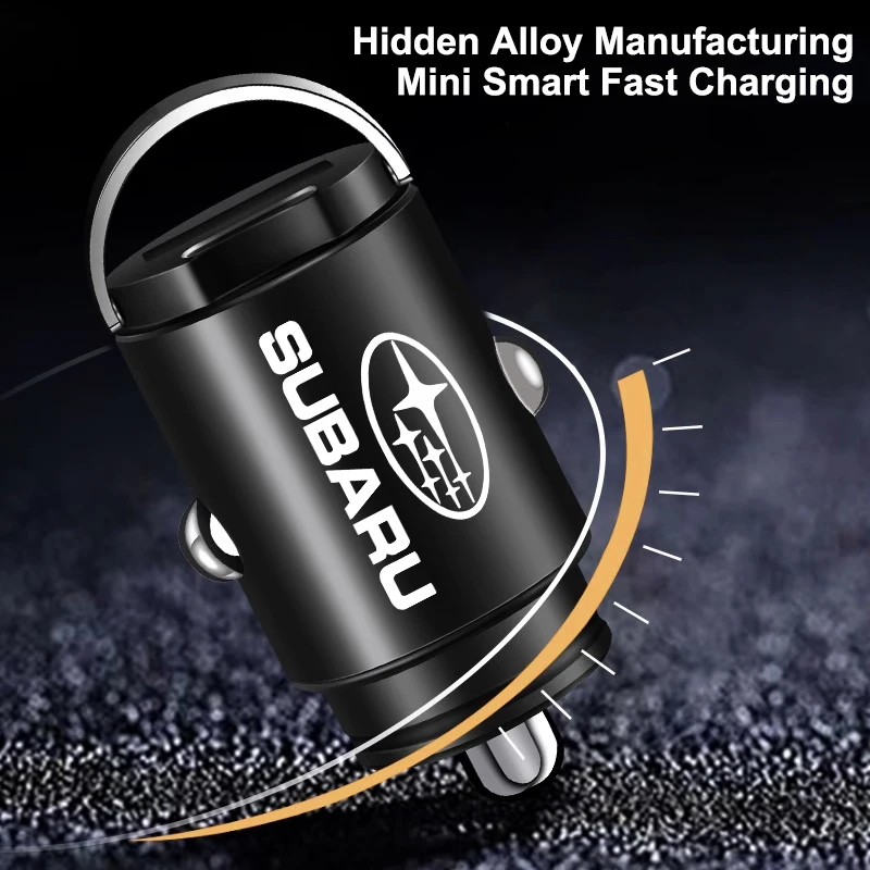 고속 자동차 충전기 USB Type-C 듀얼 포트 PD 빠른 충전 어댑터 (스바루 크로스트렉 포레스터 아웃백 임프레자 BRZ WRX 밸브 캡용)