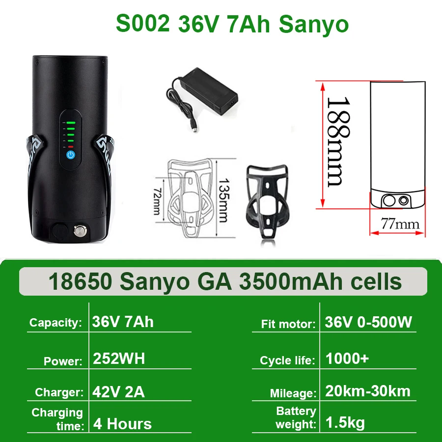 S002 36V7Ah Sanyo