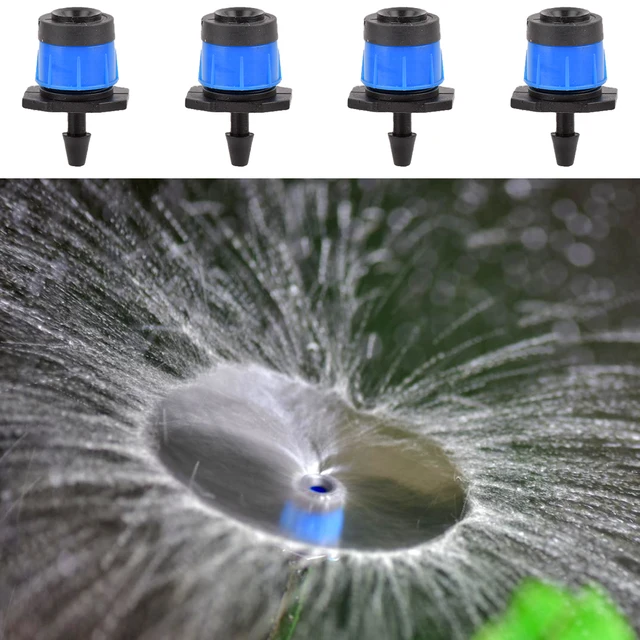 20/50 PCS Garden Micro Watering Sprinklers 360 Degrees Rotating Nozzle Mini Spraying 4/7mm Hose for Flower Garden Greenhouse 20/50 PCS Garden Micro Watering Sprinklers 360 Degrees Rotating Nozzle Mini Spraying 4/7mm Hose for Flower Garden Greenhouse