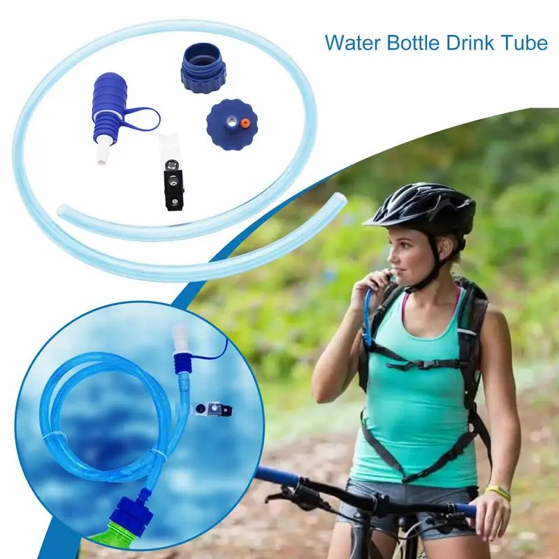 Waterfles Drinkbuis Fles Adapter Kit Drinkslang Watervoorziening Kit Hydratatie Systeem Drink Buis Voor Fietsen Vissen Varen Camping