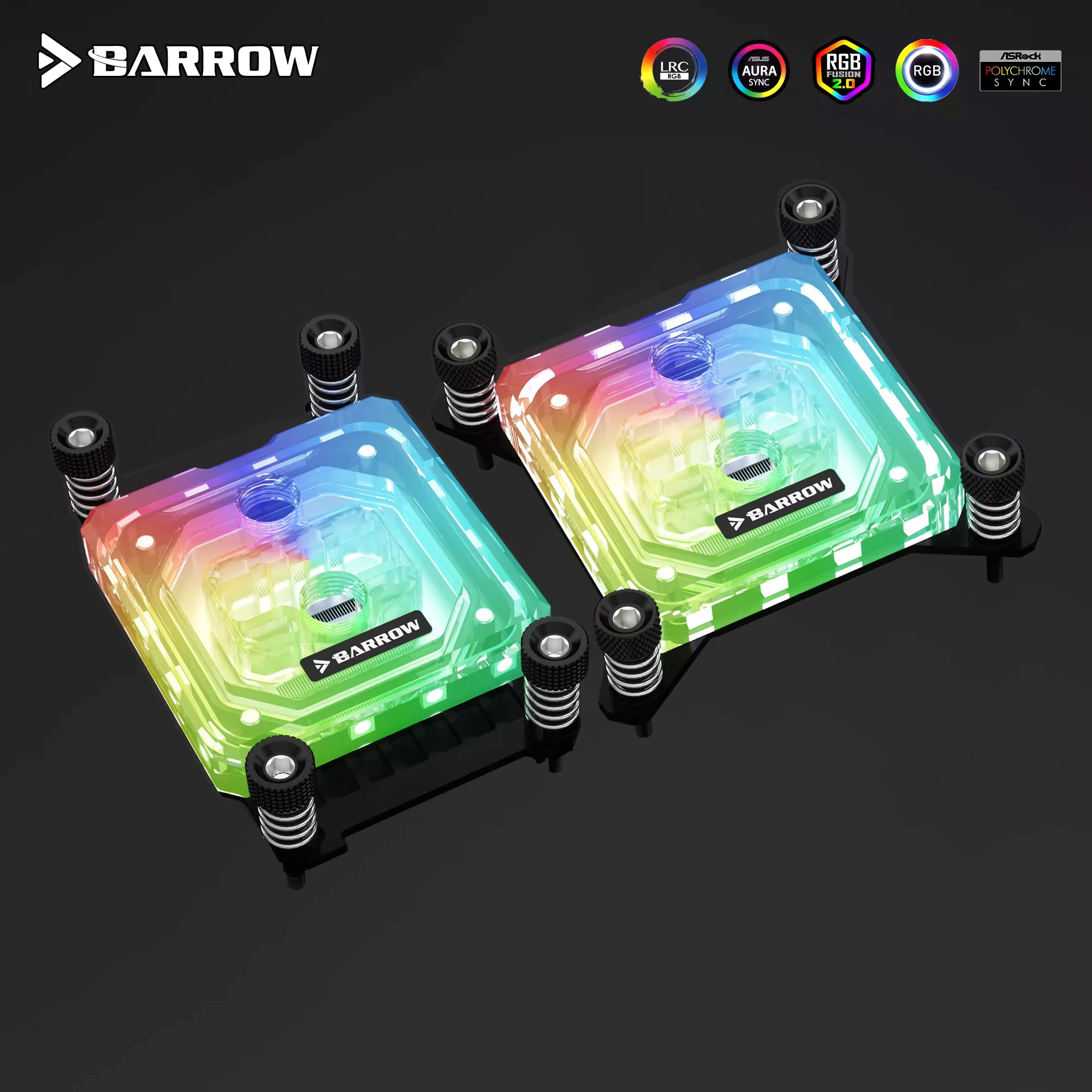 Bloco de Água do Processador Central do Carrinho Lga Intel 1700 1200 115x X99 X299 Amd Am5 Am4 Am3 Am3 Fm2 5v Argb 3pin Mobo Aura Sync
