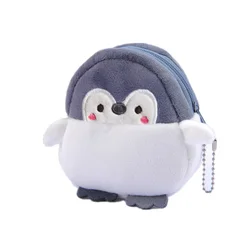 Women's Cute Plush Penguin Coin Purse - Mini Zipper Pouch (Little Penguin)