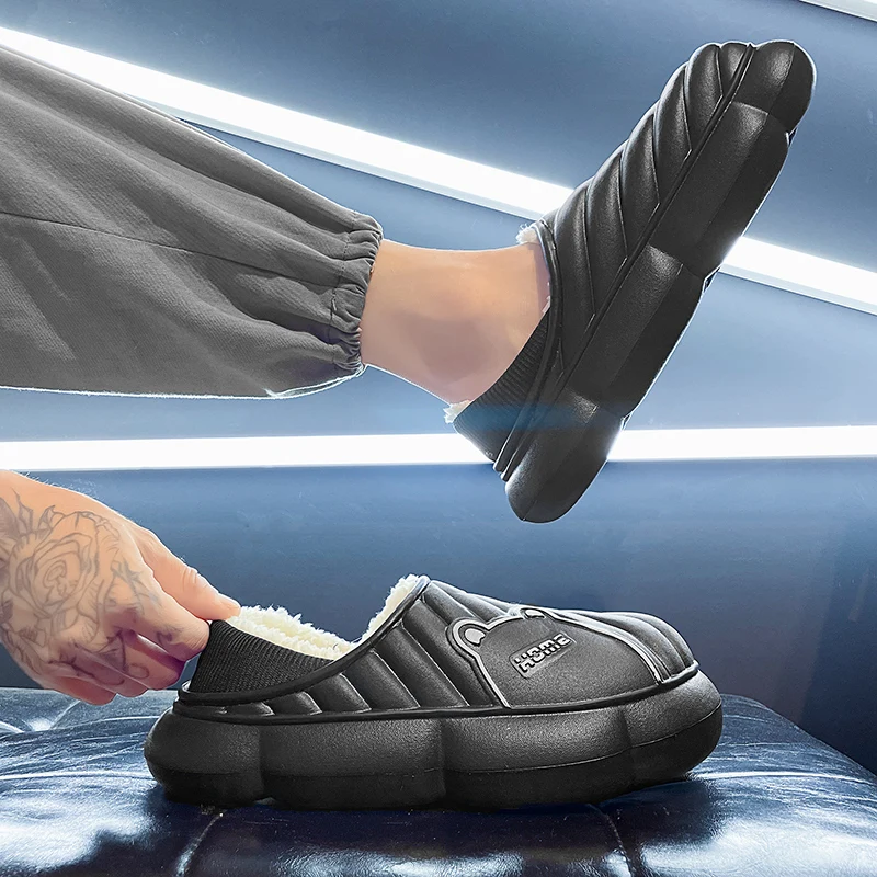 Brand Snow Boots ladies 2022 new winter Cotton slippers Plush thicken cotton shoes warm Indoor Cotton waterproof Women's Boots