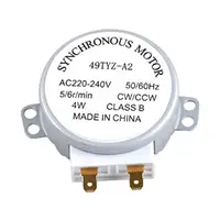 Plateau tournant pour four à micro-ondes, robuste, professionnel, courant alternatif, 220-240V, raccords de mise à niveau en métal, électrique synchrone 3