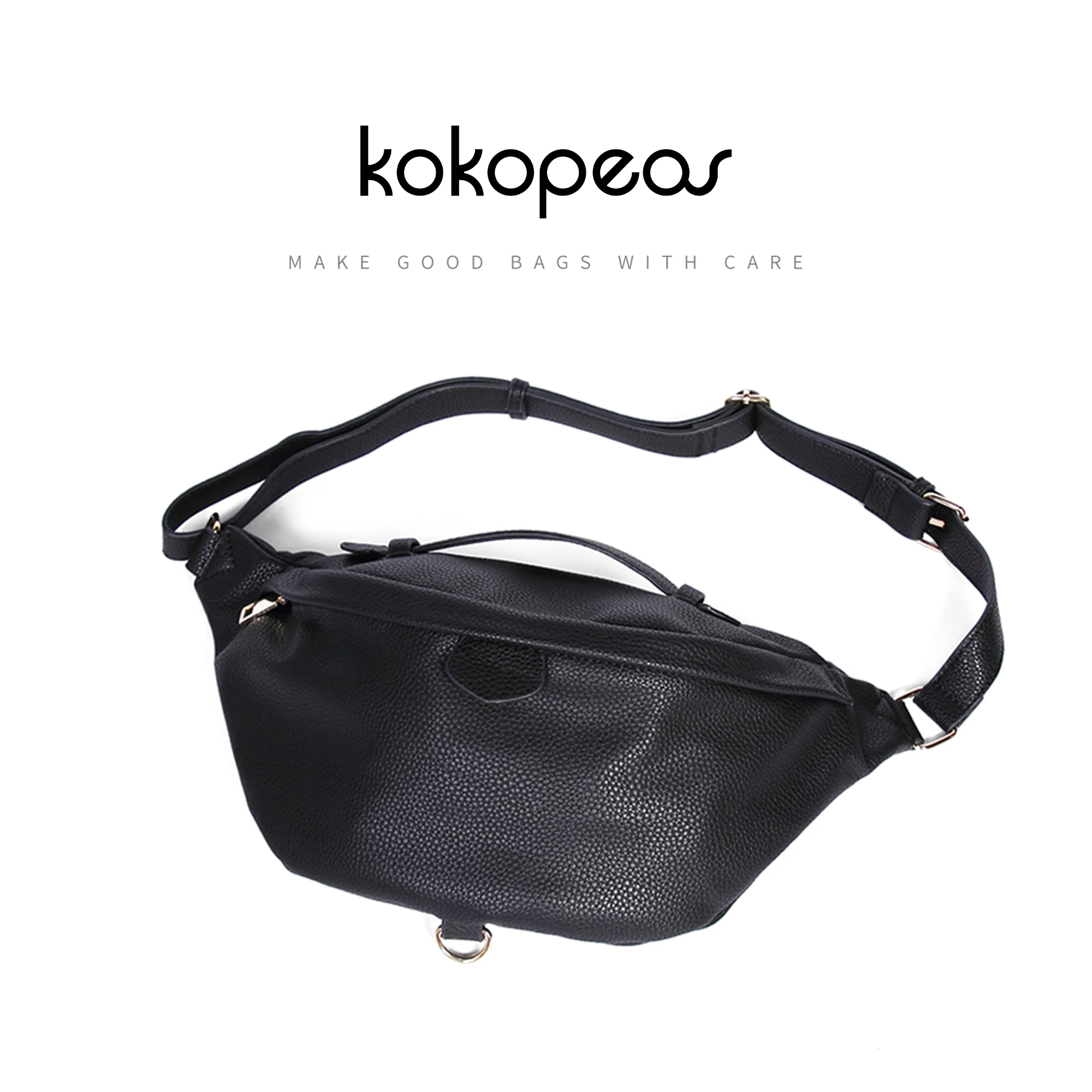 Crossbody bag KOKOPEAS Designer Luxury Sling Chest Bags for women Vegant Leather Fanny Pack Fashion Hobo Crossbody Purse