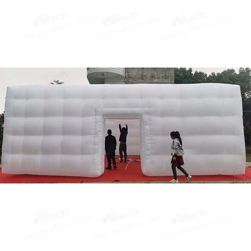 

Outdoor White Rectangle Party Tent, Advertising Event Inflated Canopy Marquee (can be with custom print)