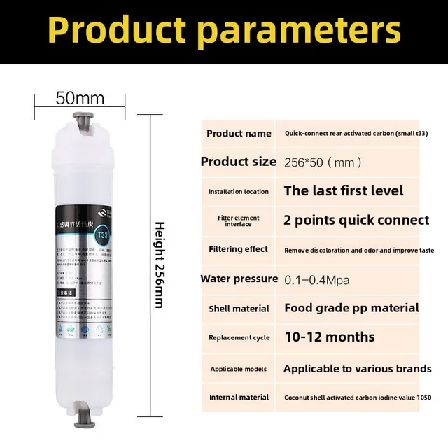 ตัวกรองเครื่องกรองน้ํา 7 ชิ้นเข้ากันได้กับการเปลี่ยนไส้กรอง RO-600G 2