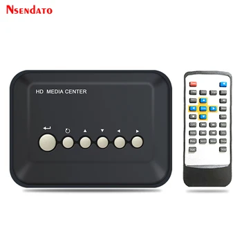 720P 미니 풀 HD 멀티미디어 미디어 플레이어 박스, H.264, USB 외부 HDD 미디어 플레이어, SD, MMC, U 디스크, AV, YPrPb, 출력, MKV, RMVB