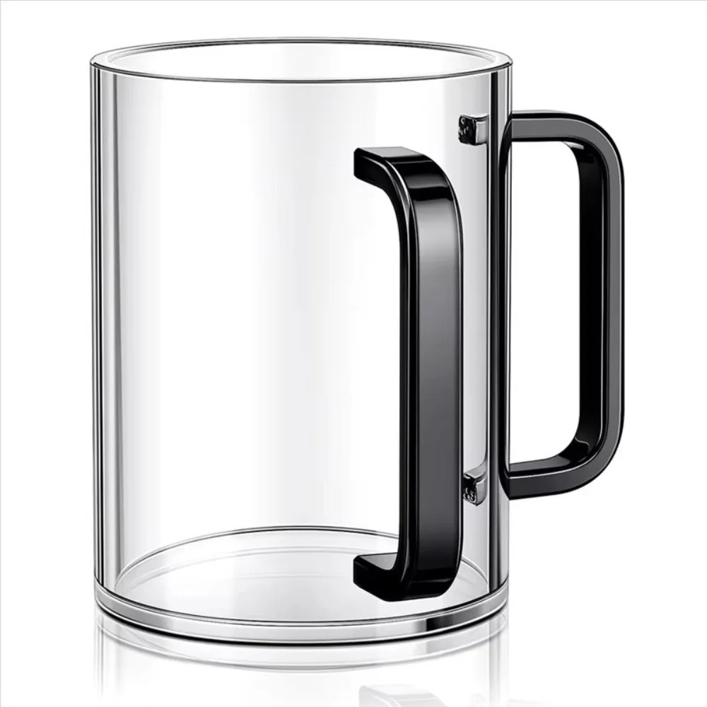 Netilat Yadayim trasparente, grande capacità, acrilico spesso, facile da maneggiare, con doppio manico, tazza per la preghiera ebraica._voghion.com