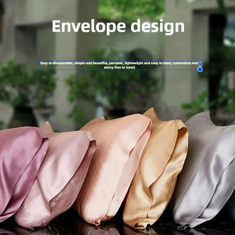 22 Momme 100% Natural Mulberry Silk Pillowcase for Hair and Skin Super Soft and Cooling。Envelope Closure 51x66CM 5