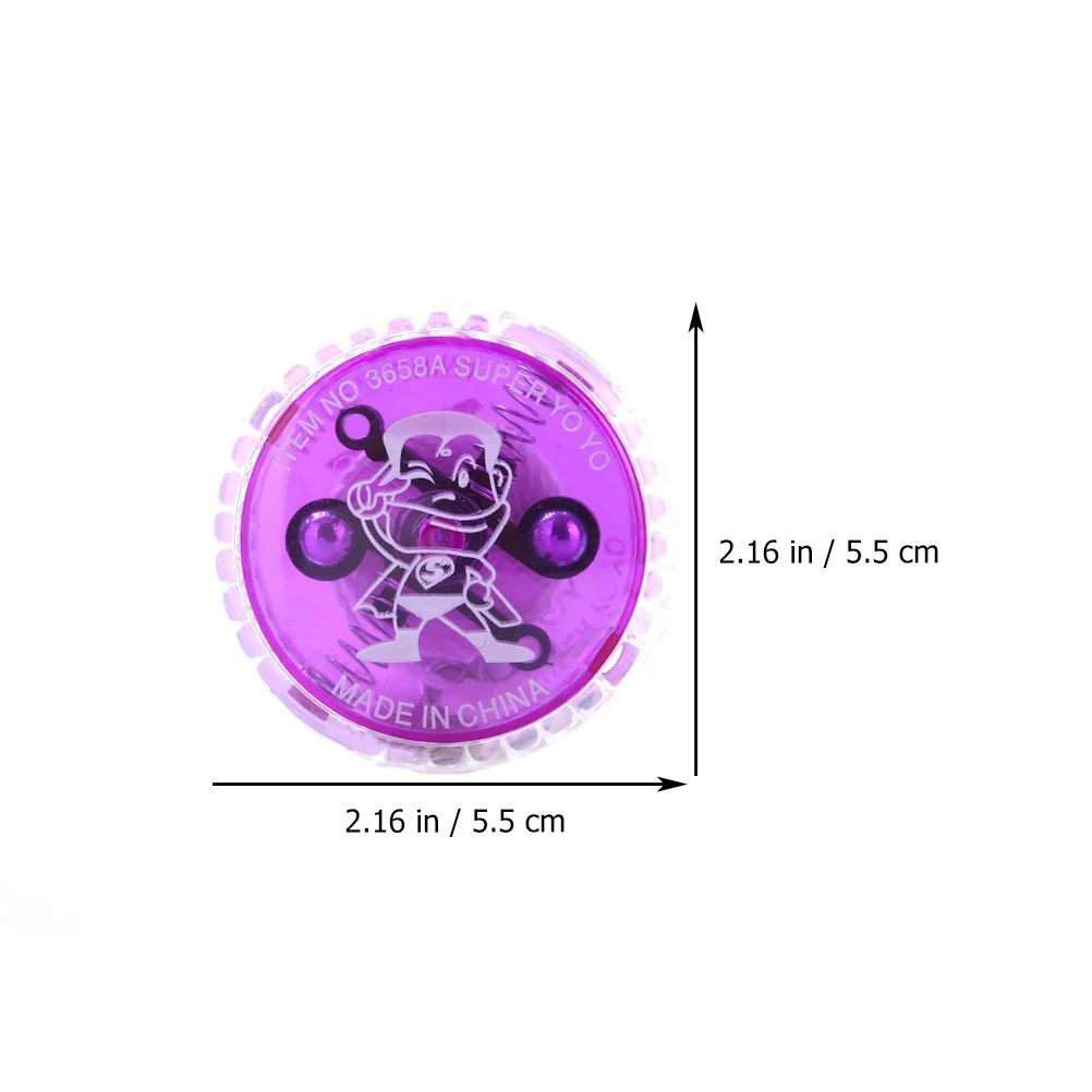 5 Pcs Glow Beginners Creative Toys Responsive Ball Yoyo Gift Plastic Flash Child