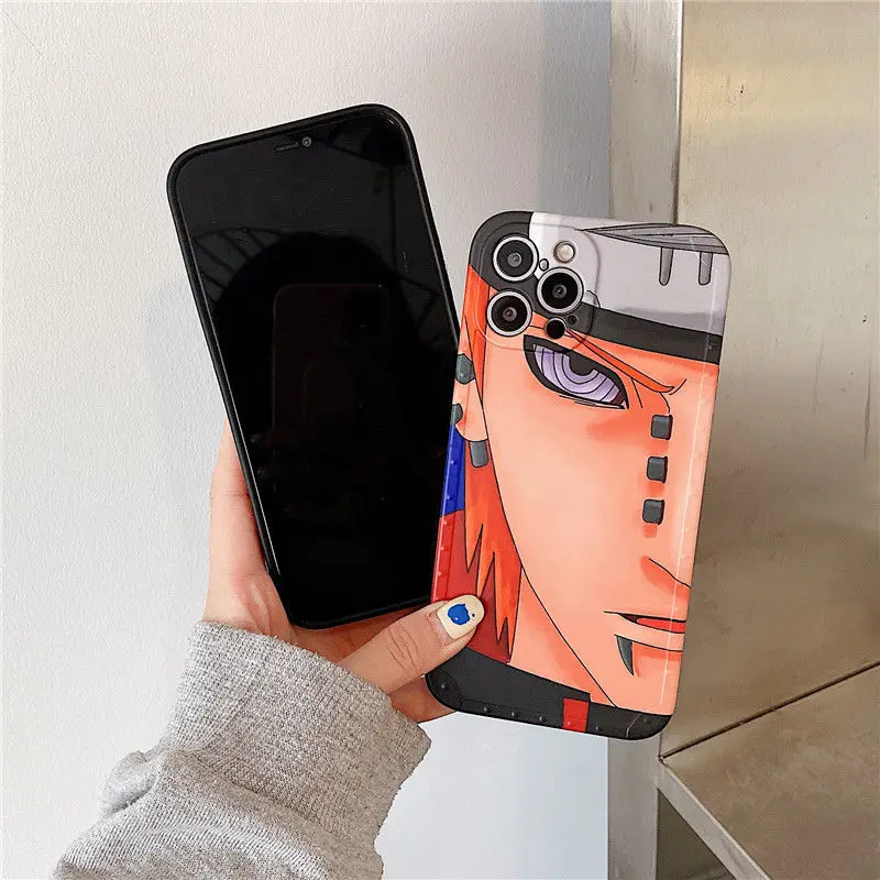 Anime Naruto Akatsuki Pein Kakuzu Soft Phone Case for iPhone 12 11 Pro Max XR XS Max 7 8 Plus X Protective Phone Back Cover 11 cases