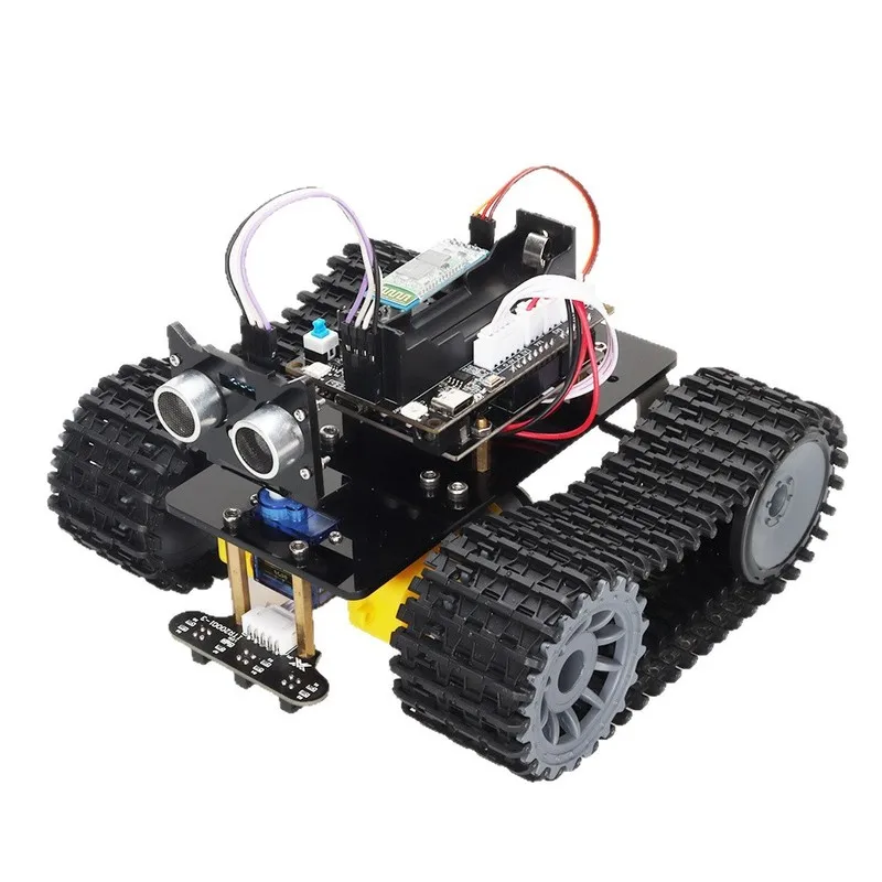 AI 기술이 적용된 프로그래밍 가능한 지능형 로봇 교육 키트 RC 트랙 로봇 조립 세트 STEM 학습