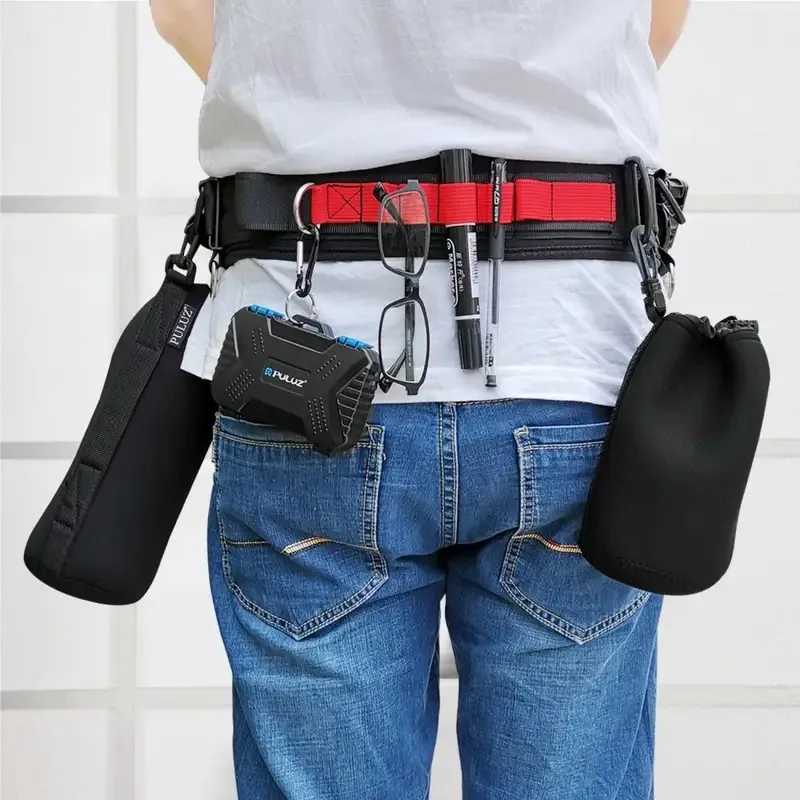 

Multi-functional Camera Waist Belt Bundle Waistband Strap Belt With Hook Photography Belt Backpack Belt For SLR/DSLR