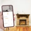 Kodiak LED Electric Fireplace Stove - Faux Wood and Stone Mantel - Remote - 3D Log and Fire 11.6"D X 36"W X 33"H 3