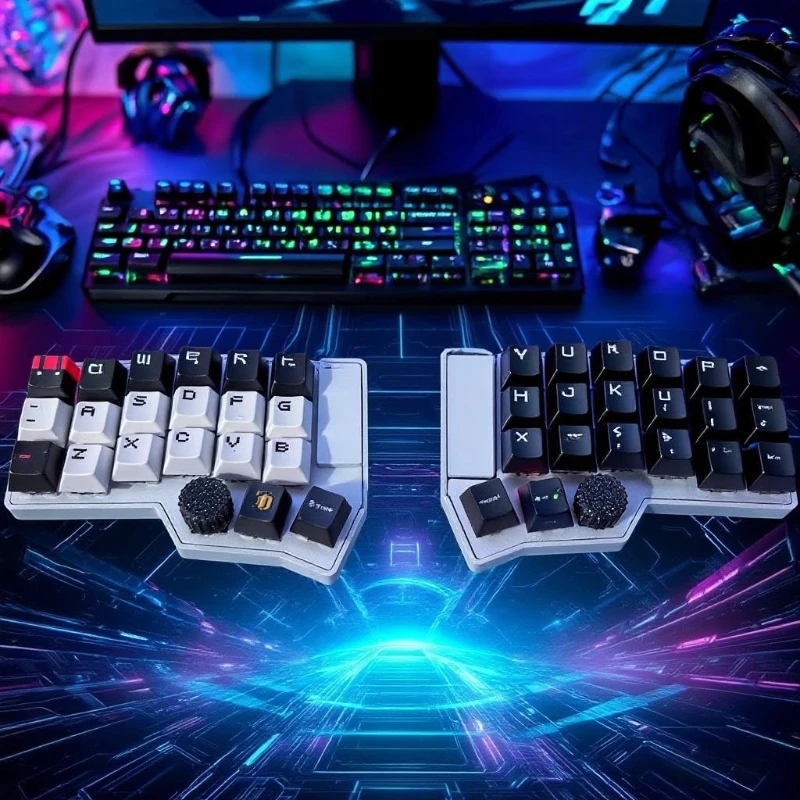 新しい Corne V4.1 Procyon スプリットキーボードキットスクエアタッチ