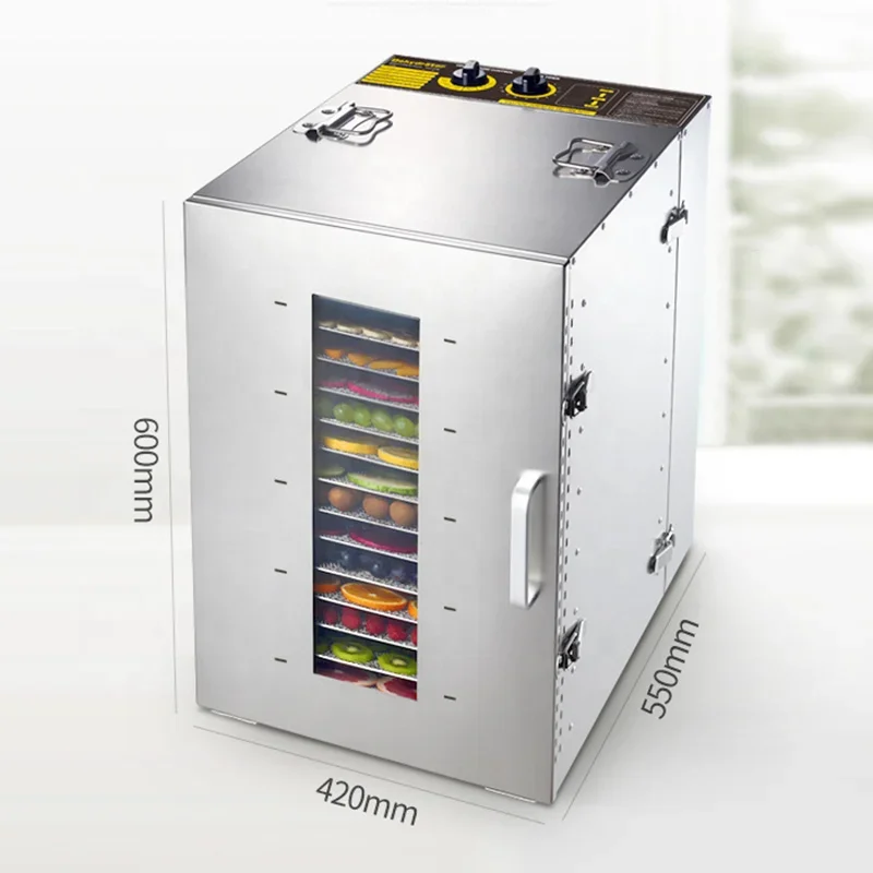 Industrial Commercial Food Dehydrator Fruit Dryer Machine Home 16 Trays Food Grade Food Drying Machine 5