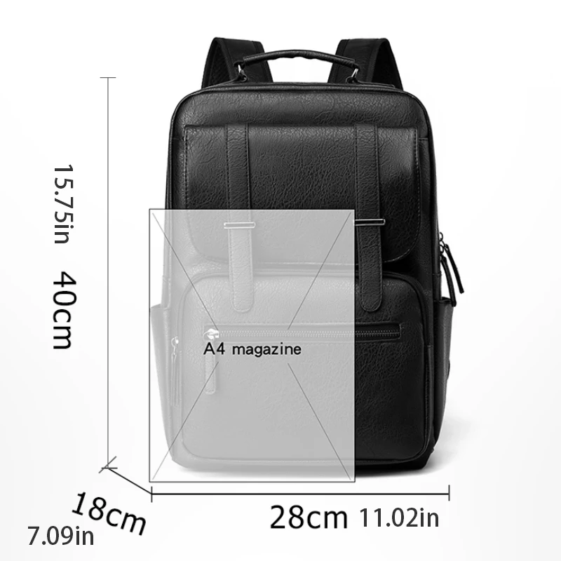 17.3-inch laptop backpack, business briefcase, with multiple compartments, adjustable shoulder straps, travel backpack