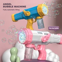 Bubble Gun Automatic Rocket Electric Soap Bubble Blower Machine Children's Toy Summer Outdoor Wedding Party Kids Gift For Boy 1