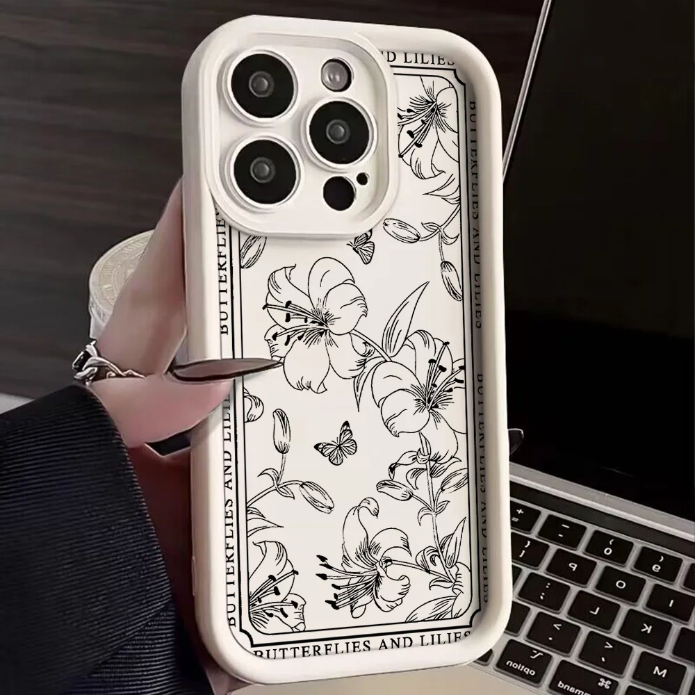 Stunning Floral Print Soft Silicone Phone Case