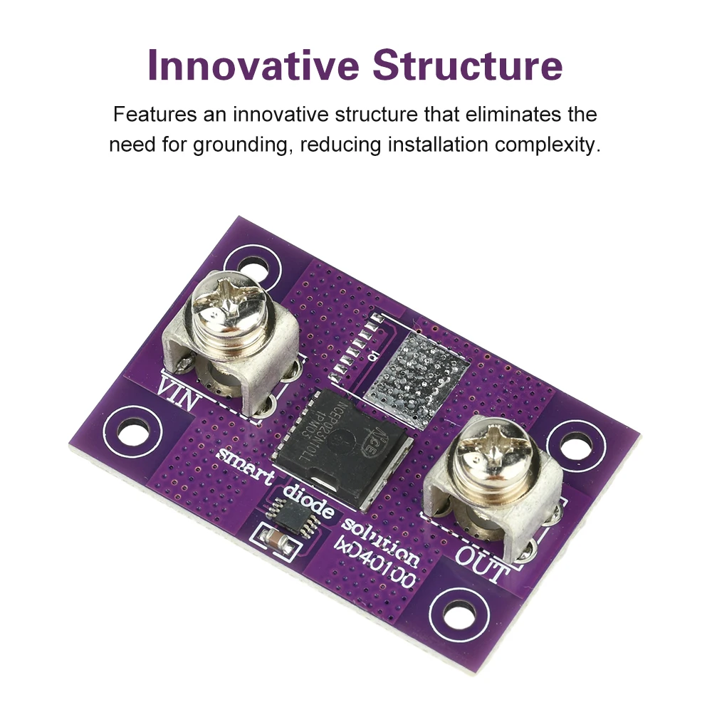 40a 60a Without Grounding, No Voltage Limitation, Ideal Diode Module, Anti Backflow And Anti Reverse Connection