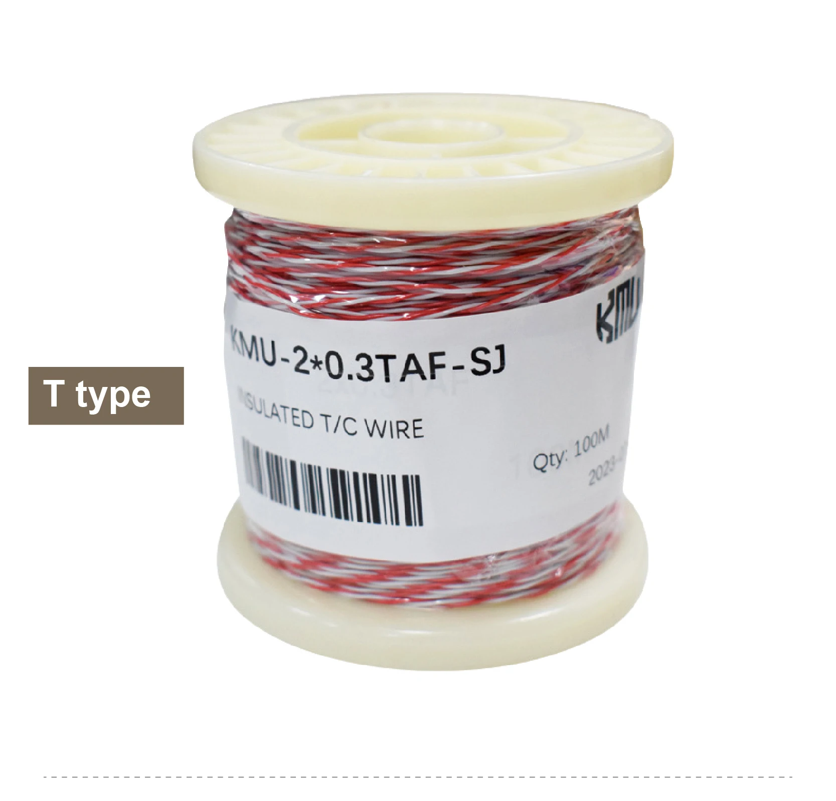 K Type Thermocouple Wire PTFE Twisted Pair Thermocouple Cable 1M-10M K T J E N T