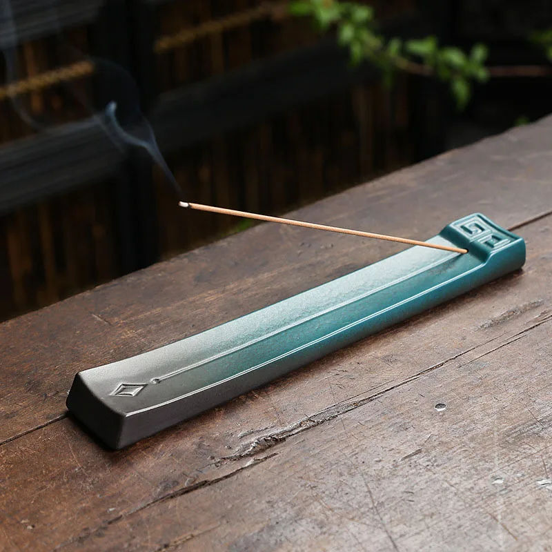 Creative Kiln Change Ceramic Incense Inserting Wire Incense Furnace Home Craft Gift Stone Alpine Flowing Water Aromatherapy Base