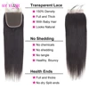 Straight 2x6 4x4 5x5 6x6 Lace Closure Human Hair Transparent Lace 13x4 Lace Frontal Human Hair Ear to Ear Frontal Extensions 3