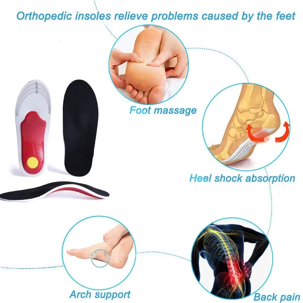 Orthopedic Insoles Arch Support Flatfoot Shoe Insole Sports Inserts Foot Cushion Heel Pads for Men Women Foot X/O Leg Correction shoe insoles orthopedic insoles
