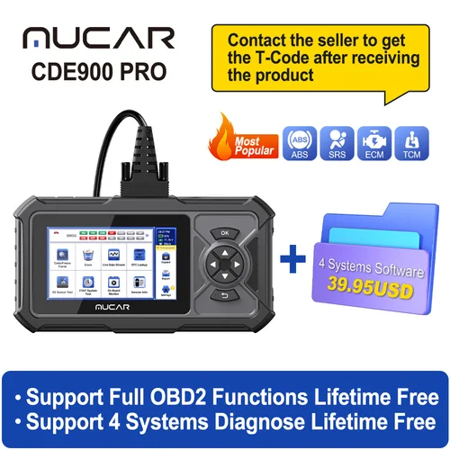 MUCAR CDE900/CDE900 Pro OBD2 스캐너 2+32G 자동 자동차 진단 도구 자동차 OBD 스캐너 도구 코드 리더 5 "터치 스크린 무료 업데이트 8