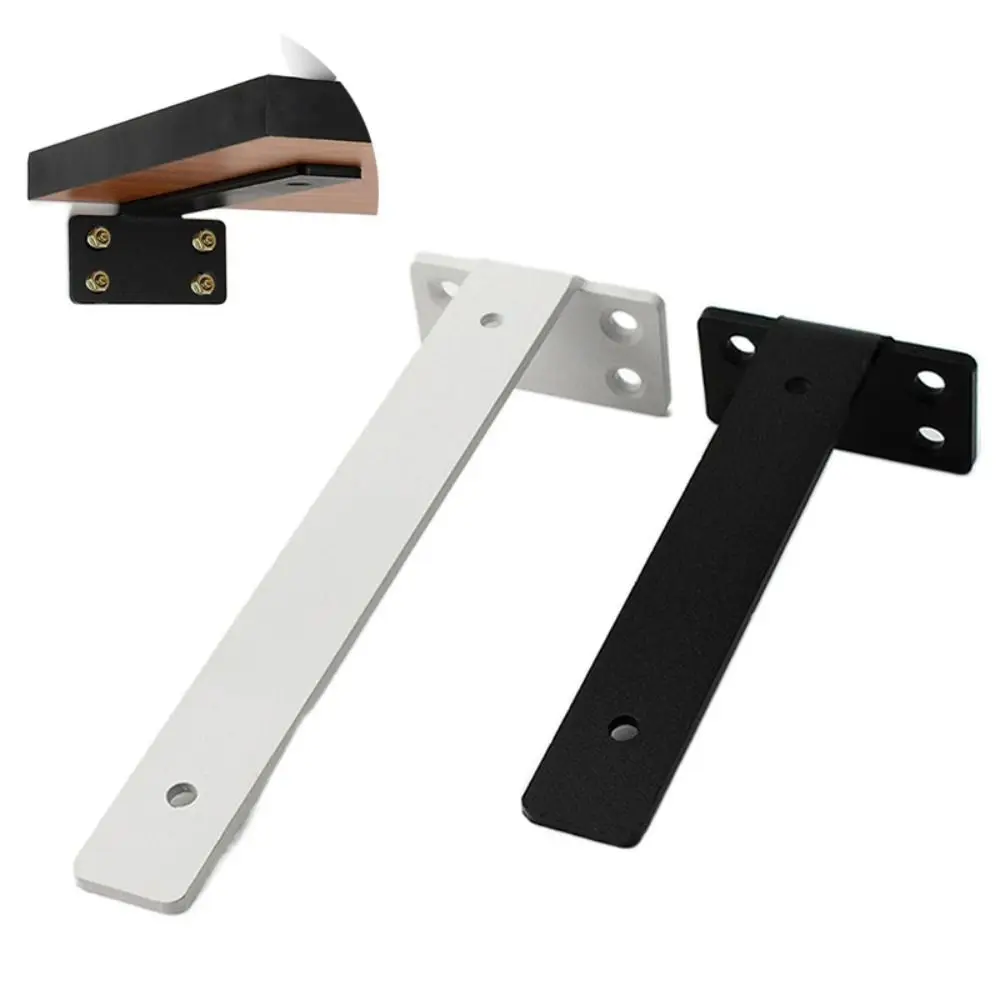 Heavy Duty Floating Shelf Brackets Space-Saving Wall-Mounted Invisible L Bracke Rust-Resistant Furniture Board Support