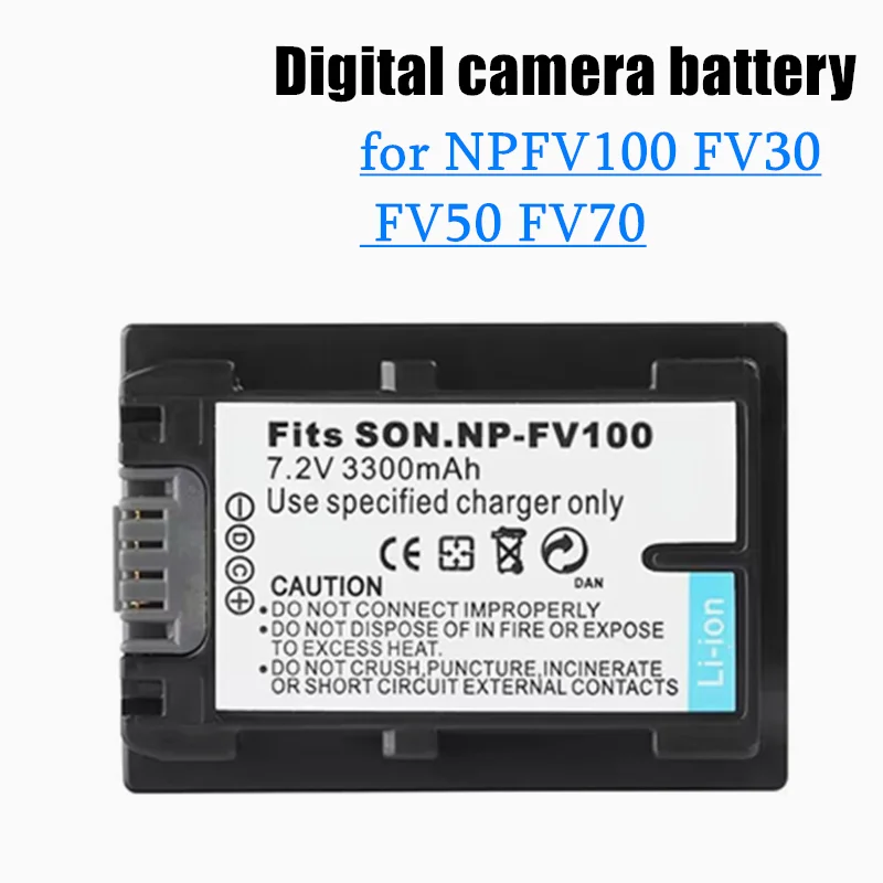 

7.2v NP-FV100 NP FV100 NPFV100 Lithium Rechargeable Battery for NPFV100 FV30 FV50 FV70 HDR-CX700E XR160E Camera Cell