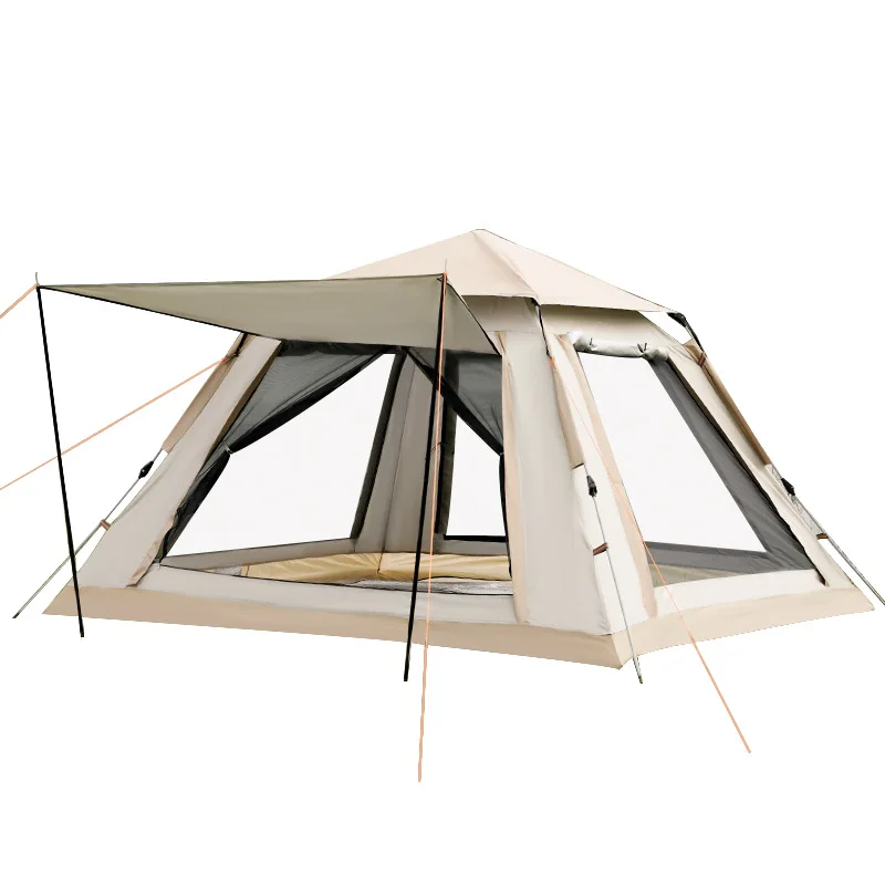 Outdoor Automatic Tent 3-4 Person Beach Quick Open Folding Double Layer Rainproof Camping Tent