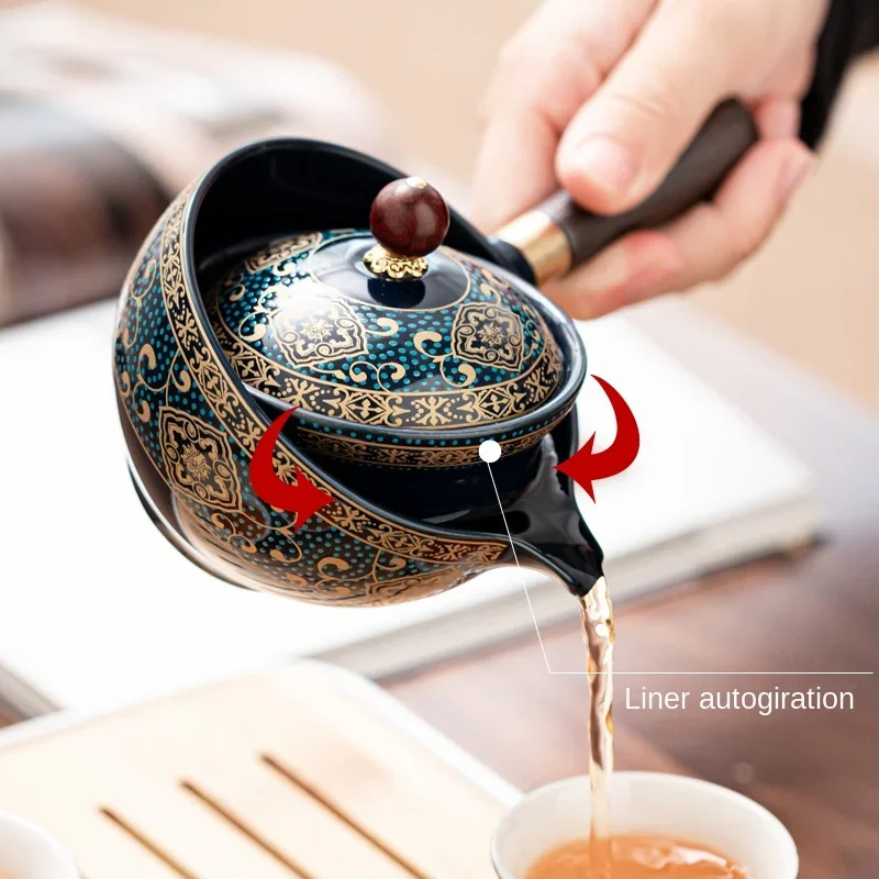 Portable Tea Set with Travel Bag - طقم شاي محمول م...