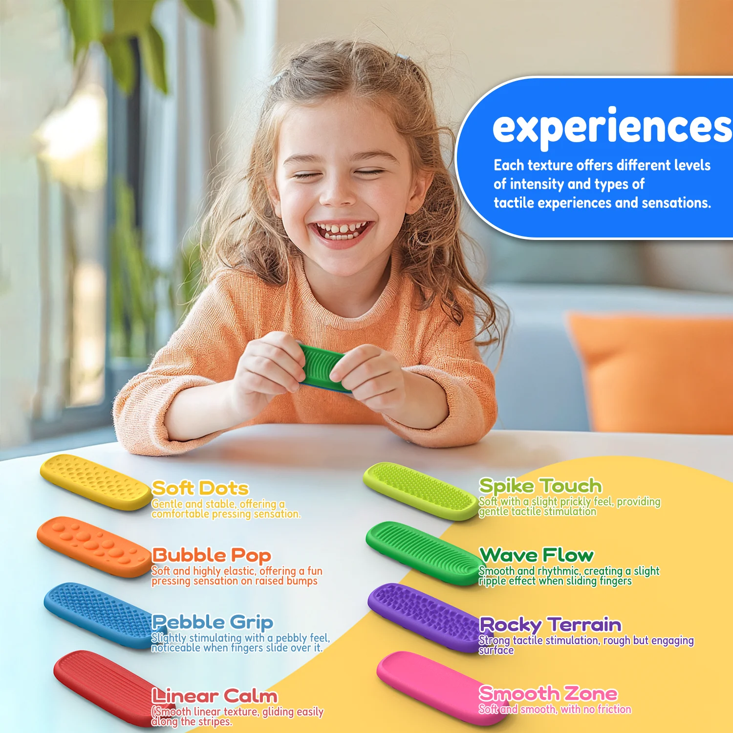 Fidget Toys Anti Stress Toys Mini Fingertip Toy Fidget Toys Sensory Stone EDC Anti Stress Relief Toys Fidgeting Antistress Anxiety Sensory Toy Pack for Adult Kids Autism ADHD