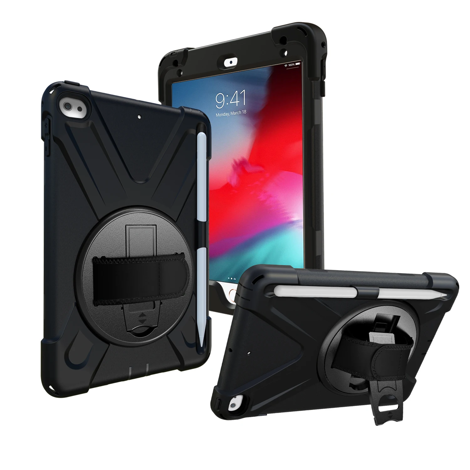 Durable Shockproof Kids Silicone Armor Stand Cover