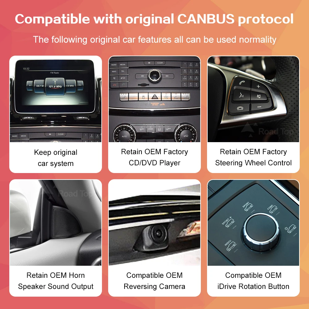 Radio Multimedia con GPS para coche, reproductor con Android 13, Carplay, pantalla táctil, WiFi, DSP, para Mercedes Benz GLE GLS 2016-2018