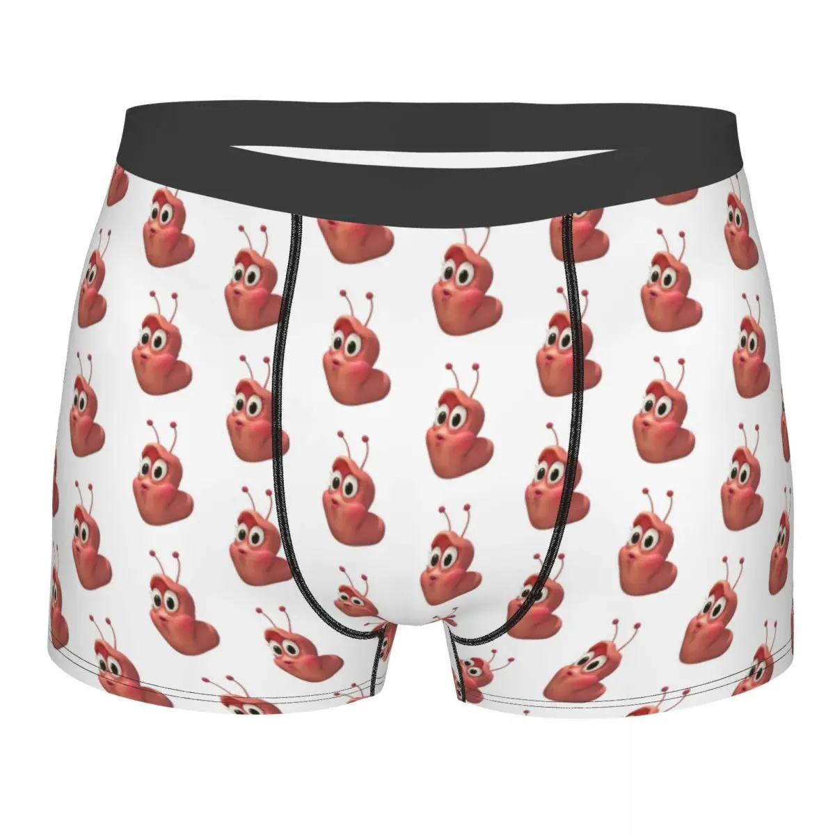 

Larva Yellow Red Men Underwear Funny Anime Boxer Shorts Panties Sexy Polyester Underpants for Male