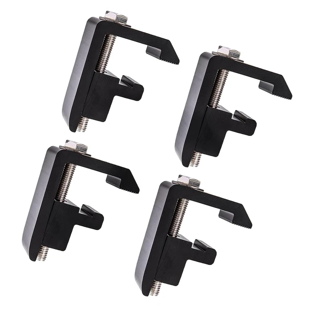 4 Pieces Track System Mounting Clamps Metal Camper Topper Clamp