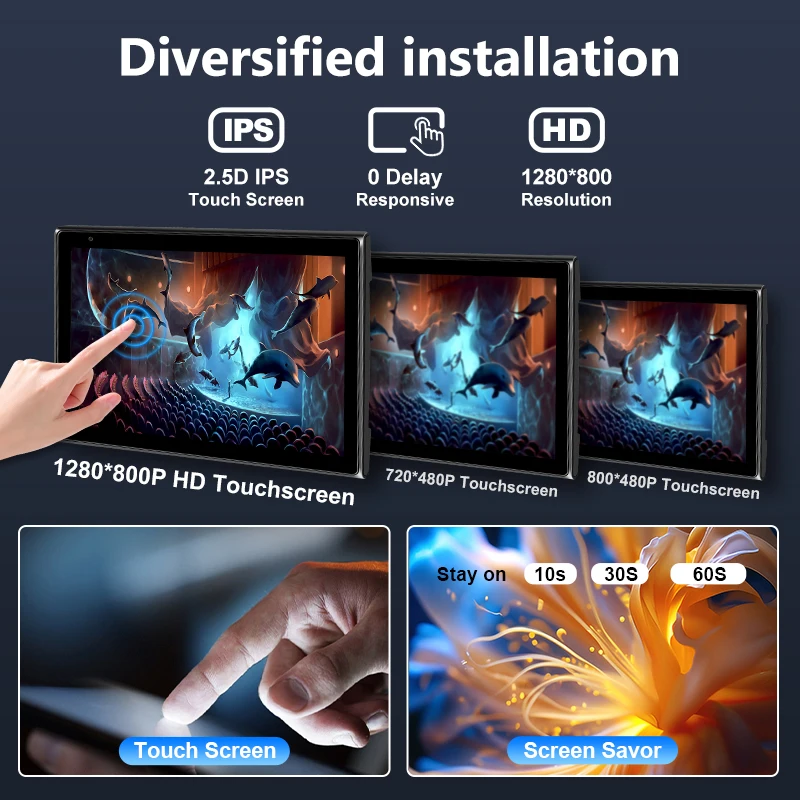 8" Portable Rotating Car Screen 2