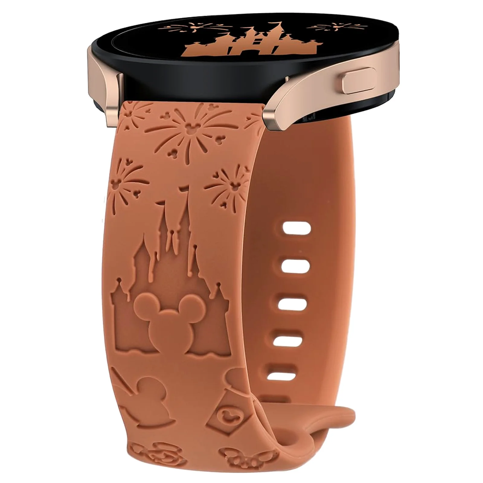 Wearlizer Castle Floral Engraved Silicone Sport Strap – Cute & Fancy Design