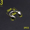 10pcs/lot Metal Curve Nail Charms Piercing Design Ring Jewelry Hand Drill Punk Style Nails Art Decoration 5