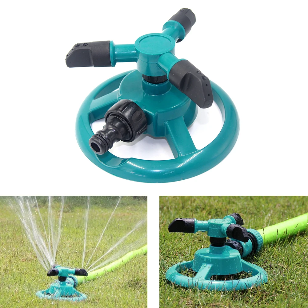 360 Degree Rotating Sprinklers Garden Lawn Device Household Auto Watering Grass 3 Nozzle Garden Planting garden sprinkler,irrigation sprinklers,drip irrigation sprinklers