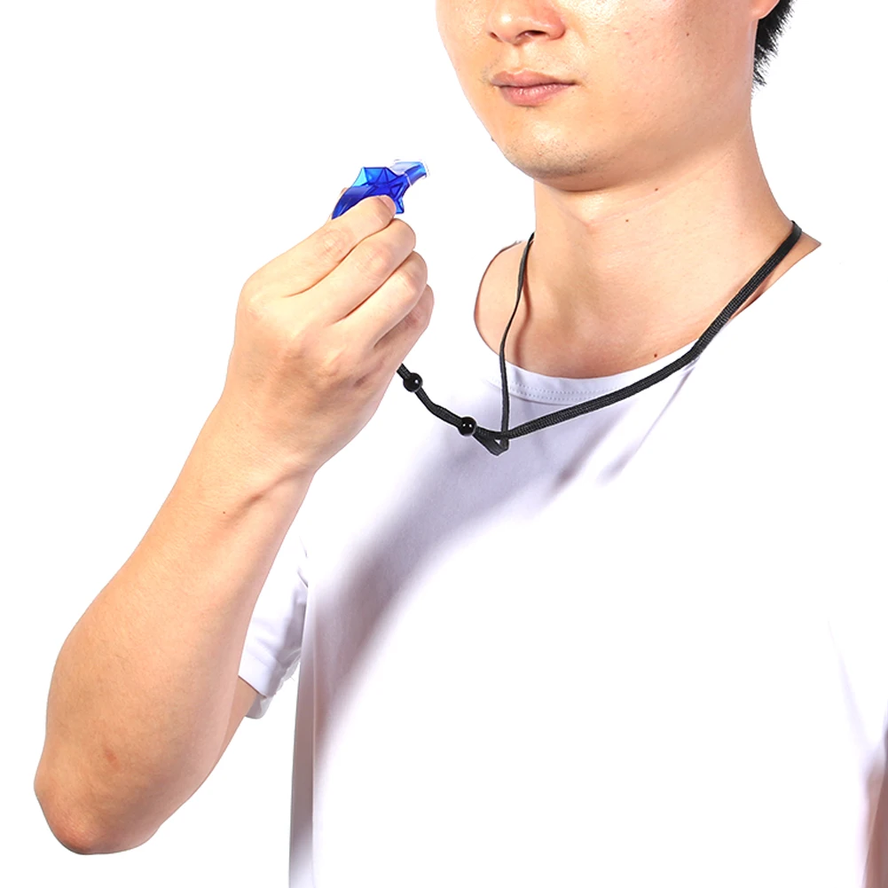 Sports Referee Whistles 10pcs for Soccer Basketball Sports Competition Plastic Outdoor Camping Survival Tools